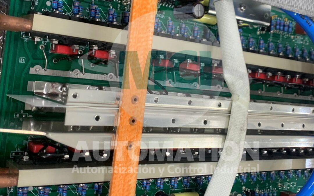 Reparación de tarjetas electrónicas, variadores y PLC industriales en laboratorio especializado en Nuevo León.