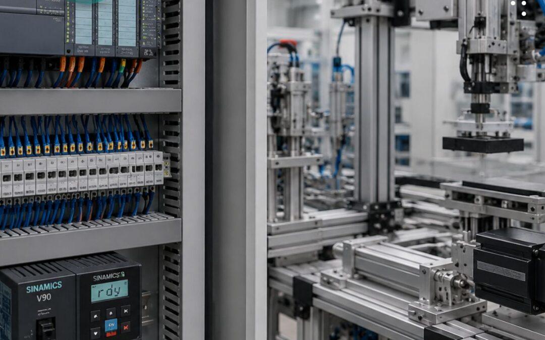 Integración conceptual de PLC, servomotores y neumática en solución de automatización industrial