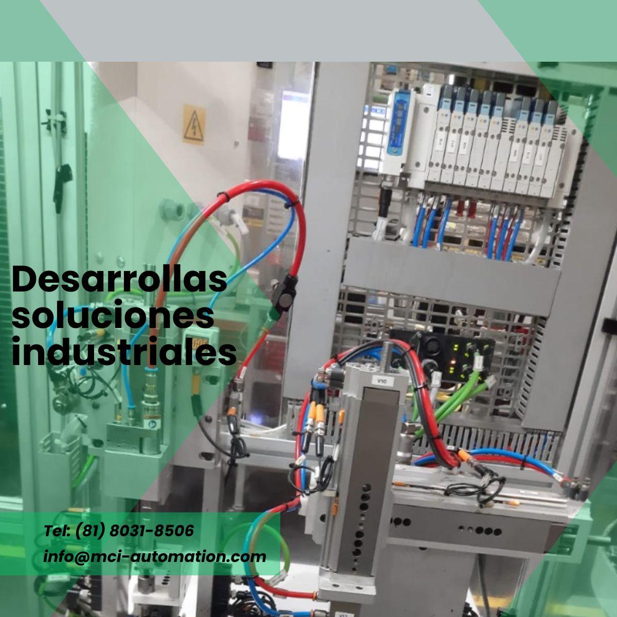 Automatización e integración de maquinaria industrial mediante sistemas de control, PLC, HMI, monitoreo y comunicación entre equipos industriales.