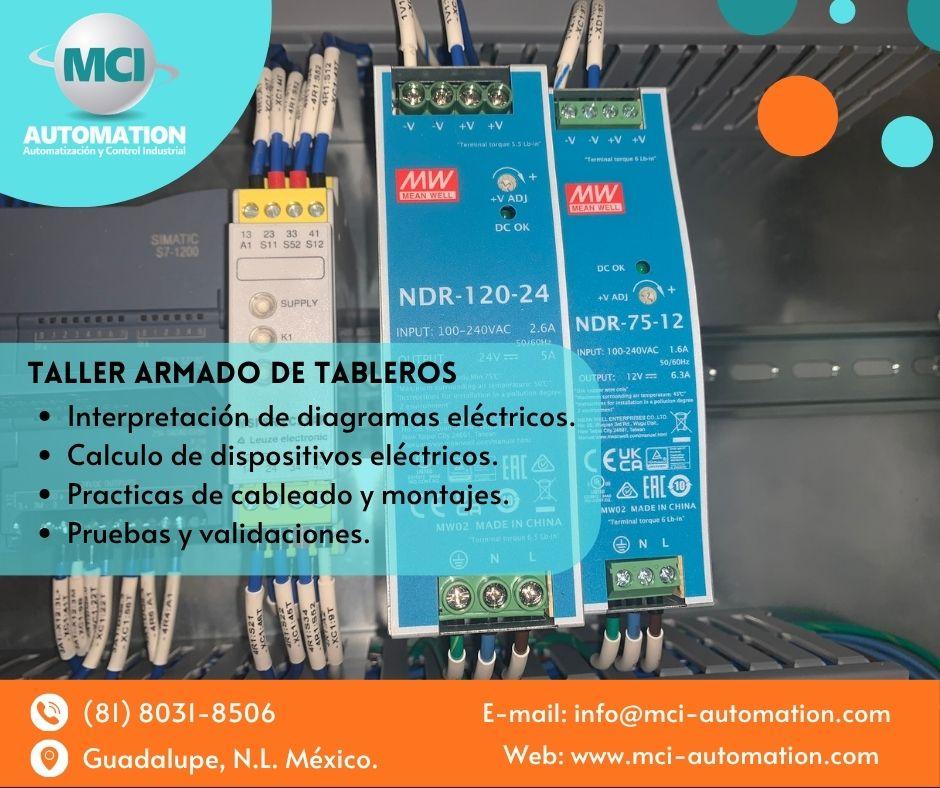 Entrenamiento técnico en interpretación, cableado, pruebas y validación de tableros eléctricos y de control