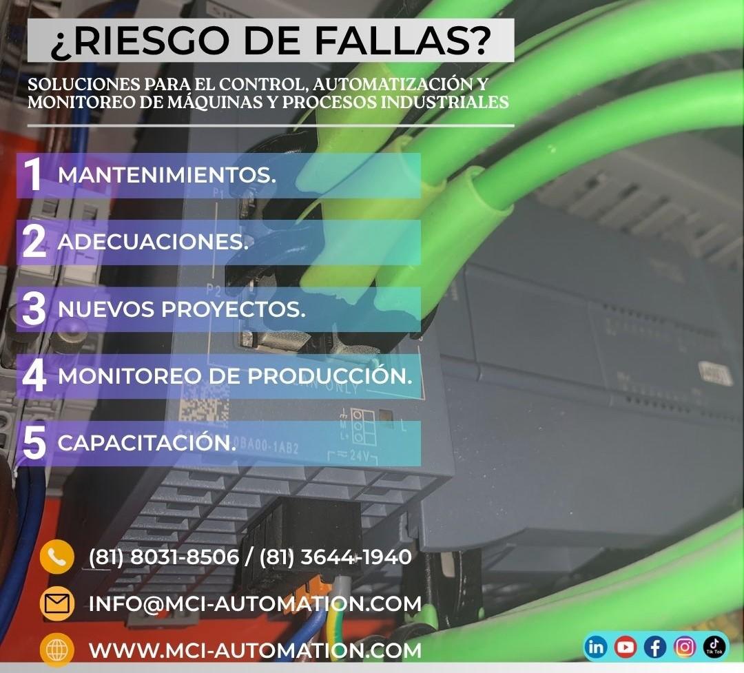 Modernización de maquinaria industrial mediante actualización de sistemas eléctricos, PLC, HMI y control