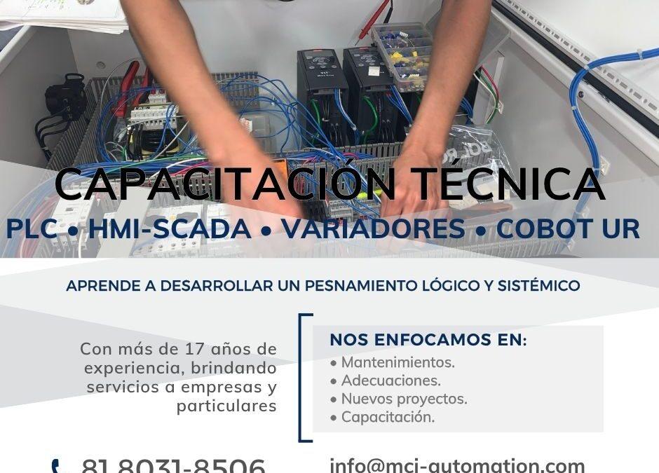 Capacitación industrial práctica en programación, integración y automatización de sistemas de control