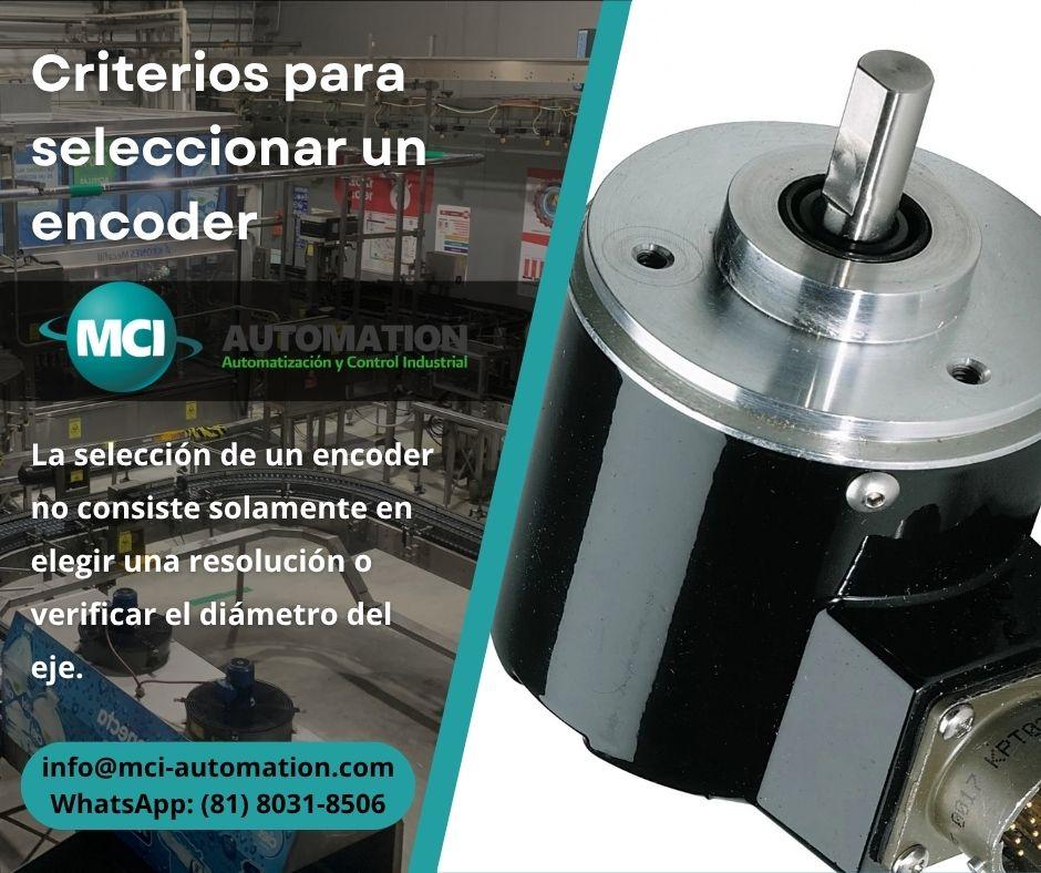 Criterios para la selección de un encoder industrial para medición de posición y velocidad en sistemas de automatización y control industrial