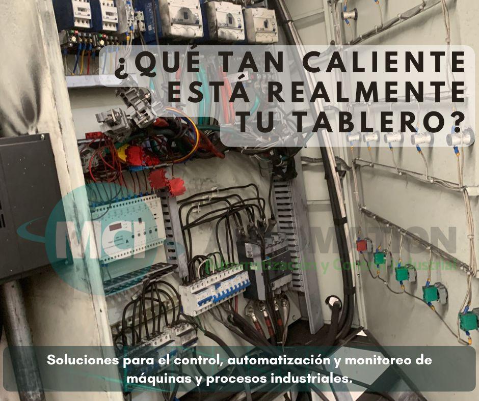 diagnóstico termográfico de tablero eléctrico industrial para detectar puntos calientes y sobrecalentamiento