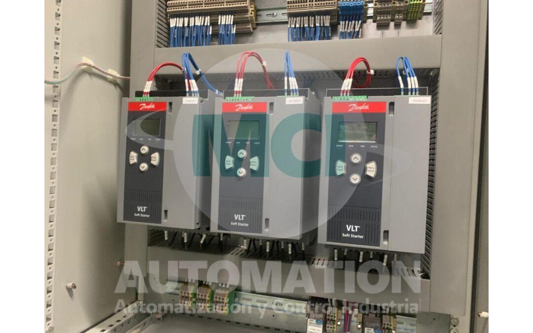 Tablero para 3 bombas con control, alternancia y protección para sistema de bombeo