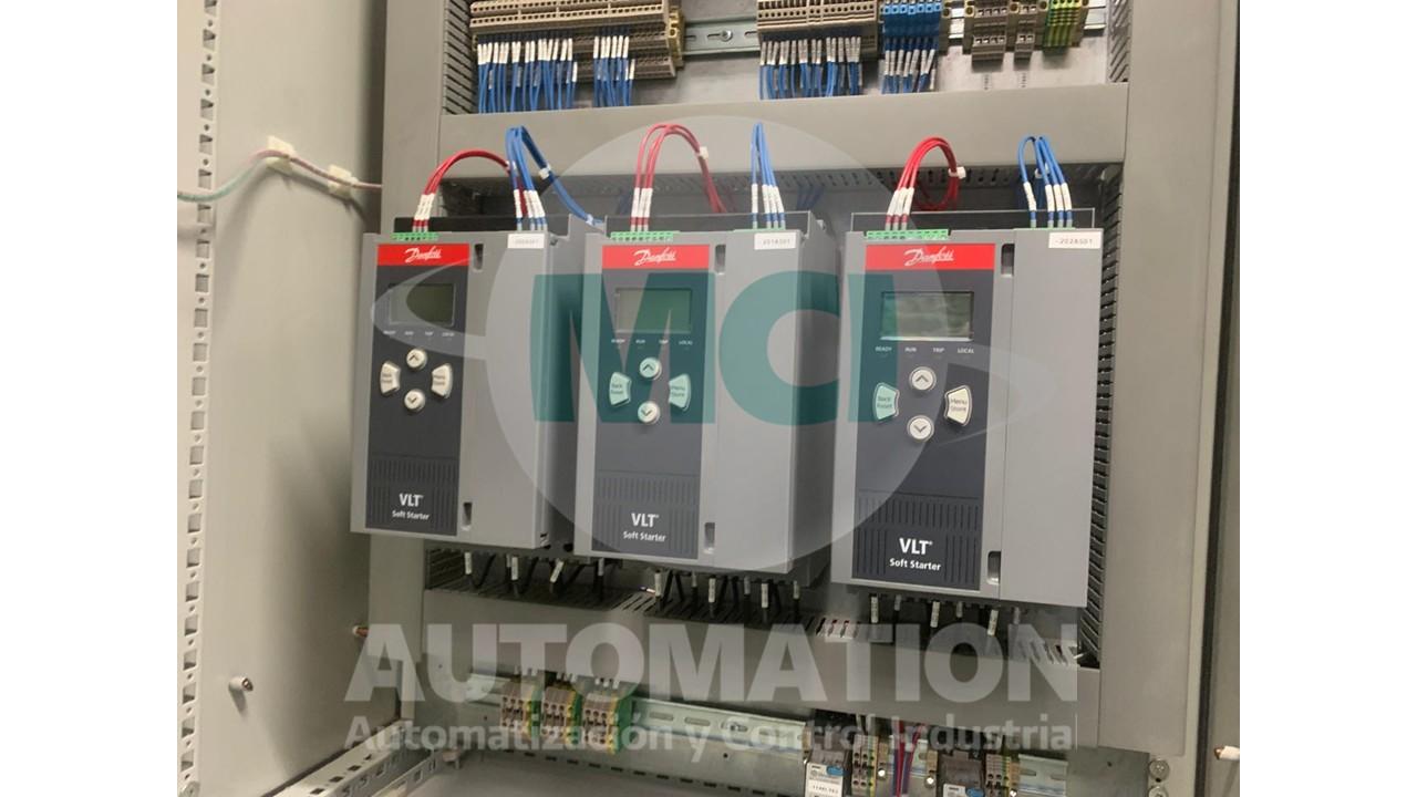 Tablero para 3 bombas con control, alternancia y protección para sistema de bombeo