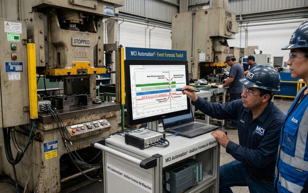 Integramos sistemas de monitoreo industrial para relacionar datos de producción, tiempos de operación y consumo de energía, e identificar desviaciones.