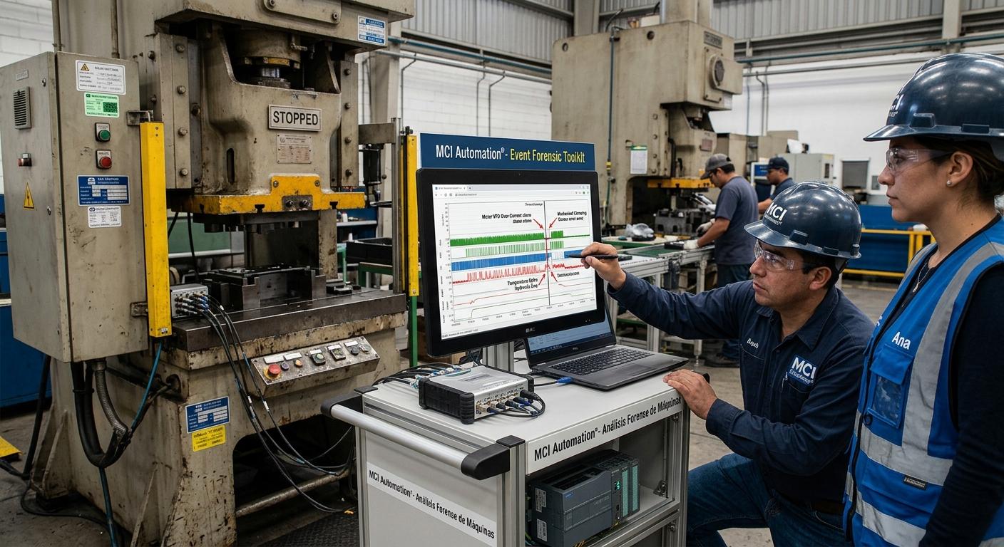 Integramos sistemas de monitoreo industrial para relacionar datos de producción, tiempos de operación y consumo de energía, e identificar desviaciones.